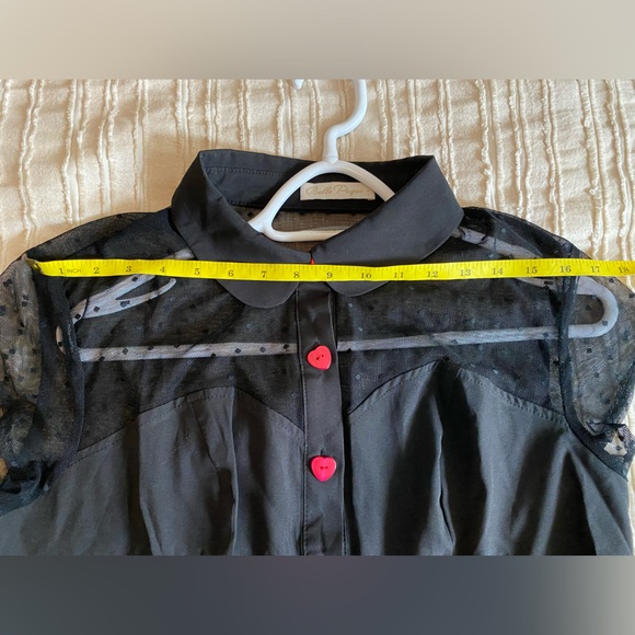 Belle Poque Heart Button Dress w Pockets - Picture 8 of 14